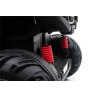 Auto Macchina Elettrica Fuoristrada Racing 2 Posti 12V per Bambini porte apribili Con telecomando (Bianca)