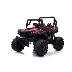 Auto Macchina Elettrica Fuoristrada Racing 2 Posti 12V per Bambini porte apribili Con telecomando (Rossa)
