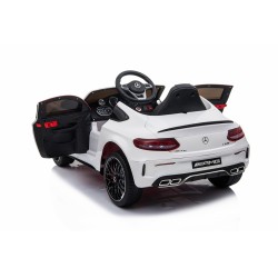 Auto Elettrica per Bambini 12V Mercedes C63 AMG Porte Apribili con telecomando