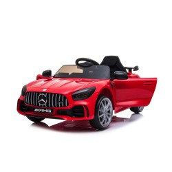 Auto Macchina Elettrica per Bambini Mercedes AMG GTR 12V Porte Apribili Full Optional con telecomando Rosso