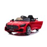 Auto Macchina Elettrica per Bambini Mercedes AMG GTR 12V Porte Apribili Full Optional con telecomando Rosso