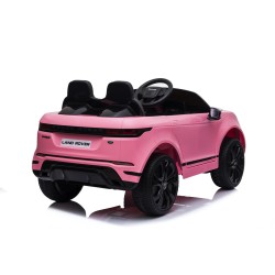 Auto Macchina Elettrica Range Rover Evoque 12V per Bambini porte apribili Con telecomando Full accessori (ROSA)