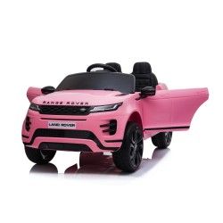 Auto Macchina Elettrica Range Rover Evoque 12V per Bambini porte apribili Con telecomando Full accessori (ROSA)