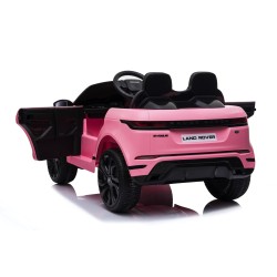 Auto Macchina Elettrica Range Rover Evoque 12V per Bambini porte apribili Con telecomando Full accessori (ROSA)