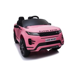 Auto Macchina Elettrica Range Rover Evoque 12V per Bambini porte apribili Con telecomando Full accessori (ROSA)