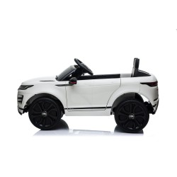 Auto Macchina Elettrica Range Rover Evoque 12V per Bambini porte apribili Con telecomando Full accessori (BIANCA)
