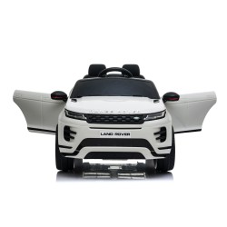 Auto Macchina Elettrica Range Rover Evoque 12V per Bambini porte apribili Con telecomando Full accessori (BIANCA)