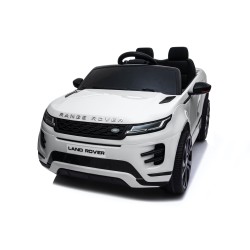 Auto Macchina Elettrica Range Rover Evoque 12V per Bambini porte apribili Con telecomando Full accessori (BIANCA)