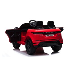Auto Macchina Elettrica Range Rover Evoque 12V per Bambini porte apribili Con telecomando Full accessori (ROSSA)