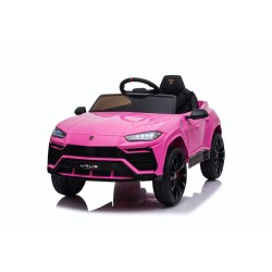 Auto Macchina Elettrica per Bambini 12V Lamborghini URUS con Telecomando Rosa Porte apribili Led e suoni Mp3
