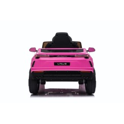 Auto Macchina Elettrica per Bambini 12V Lamborghini URUS con Telecomando Rosa Porte apribili Led e suoni Mp3
