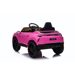 Auto Macchina Elettrica per Bambini 12V Lamborghini URUS con Telecomando Rosa Porte apribili Led e suoni Mp3