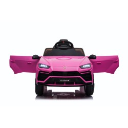 Auto Macchina Elettrica per Bambini 12V Lamborghini URUS con Telecomando Rosa Porte apribili Led e suoni Mp3