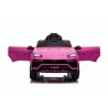 Auto Macchina Elettrica per Bambini 12V Lamborghini URUS con Telecomando Rosa Porte apribili Led e suoni Mp3