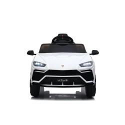 Auto Macchina Elettrica per Bambini 12V Lamborghini URUS Bianca con Telecomando Porte apribili Led e suoni Mp3