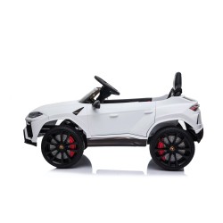 Auto Macchina Elettrica per Bambini 12V Lamborghini URUS Bianca con Telecomando Porte apribili Led e suoni Mp3