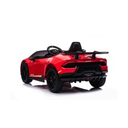 Auto Macchina Elettrica per Bambini 12V Lamborghini Huracán Rossa con Telecomando Porte apribili Led e suoni Mp3