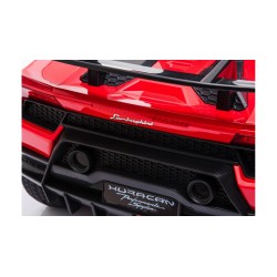 Auto Macchina Elettrica per Bambini 12V Lamborghini Huracán Rossa con Telecomando Porte apribili Led e suoni Mp3