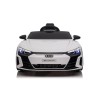 Auto Macchina Elettrica per Bambini 12V Audi RS e-tron GT Sedile Pelle con Telecomando Bianca
