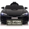 Auto Macchina Elettrica per Bambini 12V Audi RS e-tron GT Sedile Pelle con Telecomando Nera