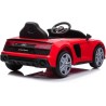 Auto Macchina Elettrica 12V NEW Audi R8 Spyder per Bambini Led MP3 con Telecomando Sedile in pelle Rossa
