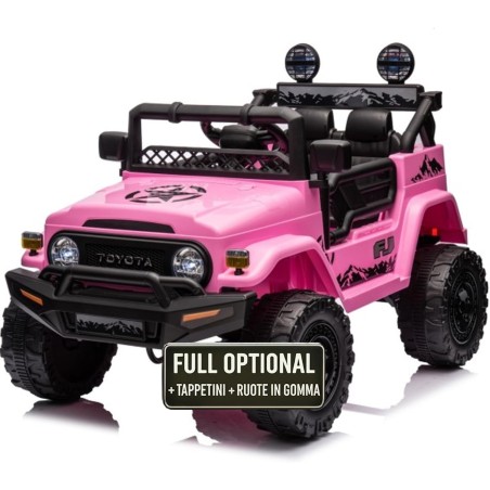 Toyota FJ Cruiser 12V Rosa Auto Elettrica Bambini | Toyscar