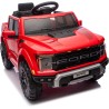 Auto Elettrica Bambini Ford Raptor 12V con Telecomando Porte Apribili, Bluetooth Luci LED e TAPPETINI Inclusi (Rossa)