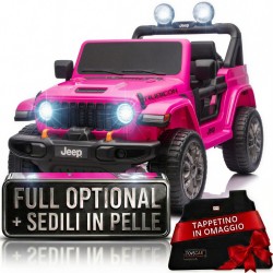 Jeep Rubicon fuoristrada bambini 12V auto elettrica telecomando