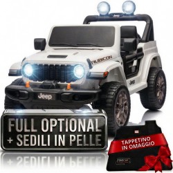 Jeep Rubicon fuoristrada bambini 12V auto elettrica telecomando