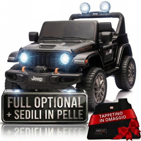 Jeep Rubicon fuoristrada bambini 12V auto elettrica telecomando