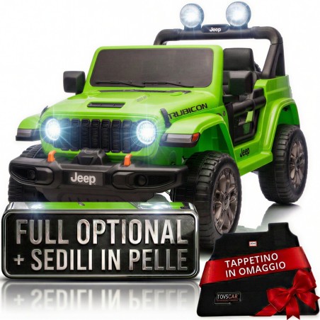 Jeep Rubicon fuoristrada bambini 12V auto elettrica telecomando