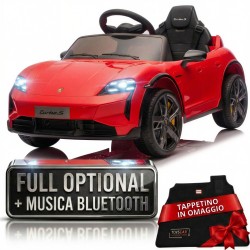 Auto elettrica bambini Porsche Taycan 12V telecomando Bluetooth