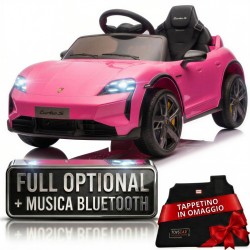 Auto elettrica bambini Porsche Taycan 12V telecomando Bluetooth