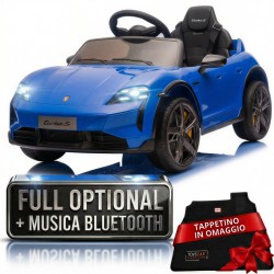 Auto elettrica bambini Porsche Taycan 12V telecomando Bluetooth