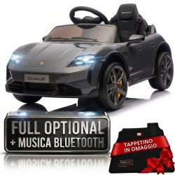 Auto elettrica bambini Porsche Taycan 12V telecomando Bluetooth