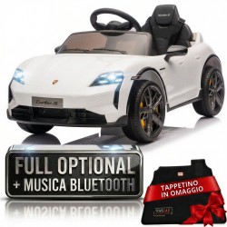 Auto elettrica bambini Porsche Taycan 12V telecomando Bluetooth