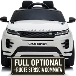 Auto Macchina Elettrica Range Rover Evoque 12V per Bambini porte apribili Con telecomando Full accessori (BIANCA)