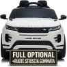 Auto Macchina Elettrica Range Rover Evoque 12V per Bambini porte apribili Con telecomando Full accessori (BIANCA)