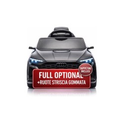 Auto Macchina Elettrica per Bambini 12V Audi SQ8 e-tron Sedile Pelle con Telecomando Cintura di Sicurezza Porte Apribili